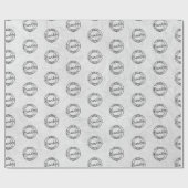 Let's Go Brandon Stamped Seal Design Marble Gray Cadeaupapier (Vlak)