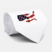 LET'S GO BRANDON Trump 2024 Amerikaanse vlag MAGA  Stropdas (Opgerold)