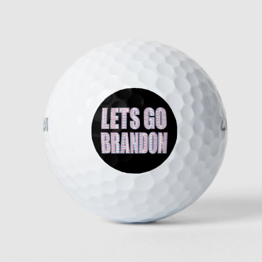 LETS-GO-BRANDON-Whiteeps Golfballen (Voorkant)