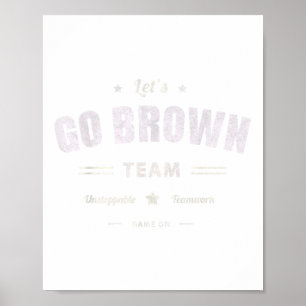 Lets Go Bruin Team Zomerkamp Team Kleur Poster