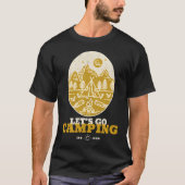 Lets Go Camping Adventureee retro T-shirt (Voorkant)