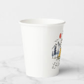 Let's Go Camping Papieren Bekers (Rechts)