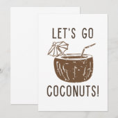 Let's Go Conuts Bedankkaart (Voorkant / Achterkant)