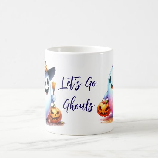 Let's Go Ghouls, 2 Schattigee spook Halloween Koffiemok (Center)