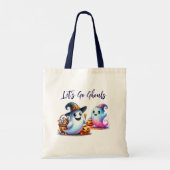 Let's Go Ghouls, 2 Schattigee spook Halloween Tote Bag (Achterkant)