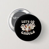 Lets Go Ghouls Kostuum Halloween Pumpkin Ghost Ronde Button 5,7 Cm (Voorkant /achterkant)