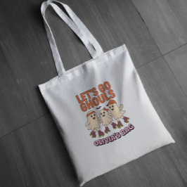 Let's Go Ghouls Roller Schaats Halloween Naam Tote Bag