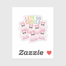 Let's Go Ghouls - Schattige & Grappig Halloween Sticker
