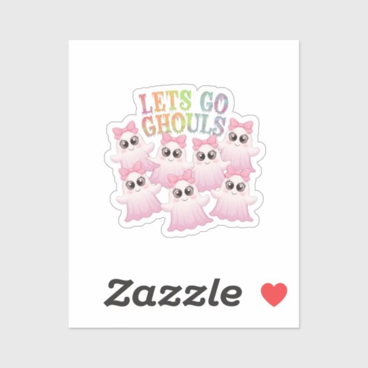 Let's Go Ghouls - Schattige & Grappig Halloween Sticker (Vel)