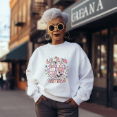 Lets Go Ghouls Schattigee Roze Discobal Halloween Trui