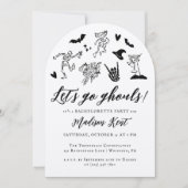 Let's Go Ghouls Spooky Whimsical Bachelorette Kaart (Voorkant)