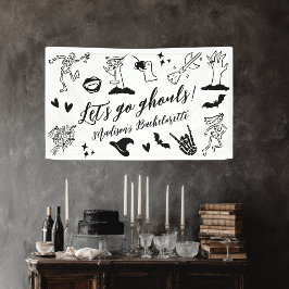 Let's Go Ghouls Spooky Whimsical Bachelorette Spandoek