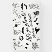 Let's Go Ghouls Spooky Whimsical Bachelorette Spandoek (Verticaal)