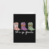 Let's Go Ghouls Western Cowgirl Boots Soky Hallowe Kaart (Voorkant)