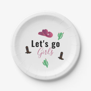 Let's Go Girls Austin Texas Cowgirl Bachelorette Papieren Bordje
