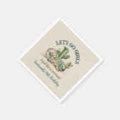 Lets Go Girls Cowgirl Western verjaardagsfeestje Servet (Hoek)