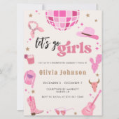 Let's Go Girls Nashville Roze Rodeo | Bachelorette Kaart (Voorkant)