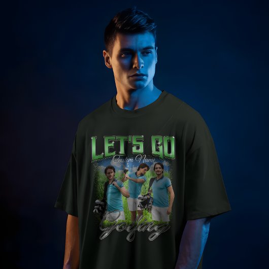 Let's Go Golfing - Custom Photo Personalized T-shirt