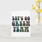 Let's Go Green Team Retro War Game 60's Summer Cam Kaart (Gele Bloem)