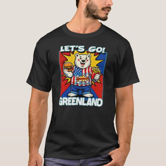 Let's Go Greenland T-shirt (Voorkant)