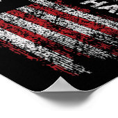 Let's Go Harry Funny Trump 2024 Amerikaanse vlag V Poster (Hoek)