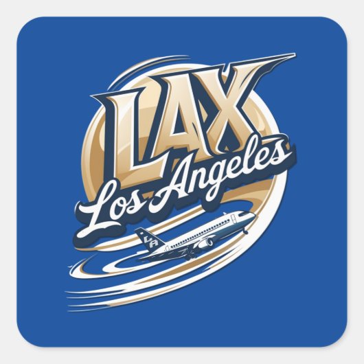 Let's Go LAX Airport Code Sticker (Voorkant)