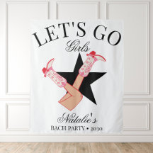 Let's Go Meisjes Gepersonaliseerde Cowgirl Bachelo