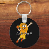 Lets Go Nuggets - Kip Nugget Bysketbyll Speler Sleutelhanger (Voorkant)