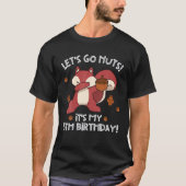 Lets Go Nuts Funny 5th Birthday Dabbing Squirrel Q T-shirt (Voorkant)