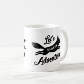 Let's Go On An Adventure White Mug Koffiemok (Voorkant rechts)