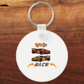 Let's Go Race - Supercar Speed Racing Design Stick Sleutelhanger (Voorkant)
