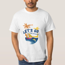 Let's Go Swimming - Leuk zomerstrand T-shirt