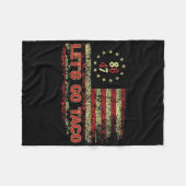 Let's Go Taco 8647 US Flag 86 47 Mannen Vrouwen 11 Fleece Deken (Voorkant (Horizontaal))