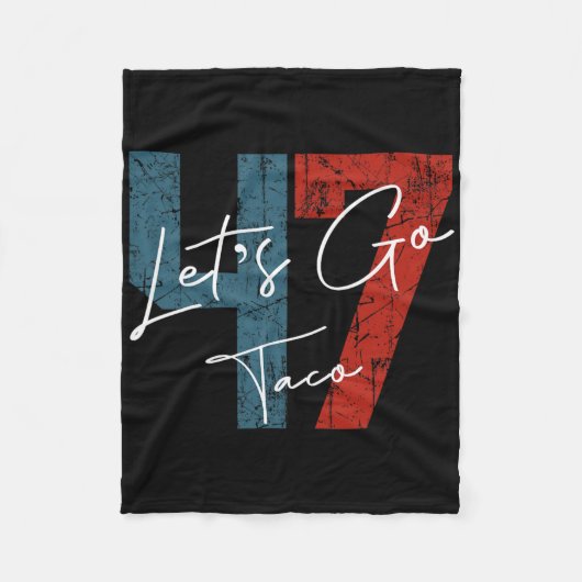 Let's Go Taco 8647 Us Flag 86 47 Men Women 6  Fleece Deken (Voorkant)