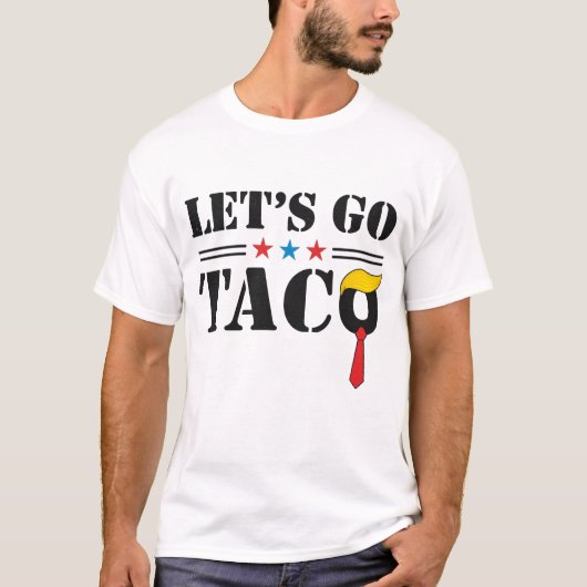 Let's Go Taco Amerikaanse Vlag T-shirt (Voorkant)