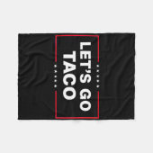 Let's Go Taco For Men Women Funny  Fleece Deken (Voorkant (Horizontaal))