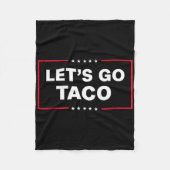 Let's Go Taco For Men Women Funny  Fleece Deken (Voorkant)