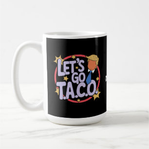 Let's Go Taco Funny Design Bold Quote Mannen & Vro Koffiemok