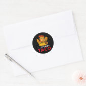 Let's Go Taco Funny Trump Always Chickens Out 53 Ronde Sticker (Envelop)