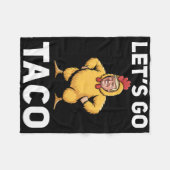 Let's Go Taco Funny Trump Chicken Suit Funny Fleece Deken (Voorkant (Horizontaal))