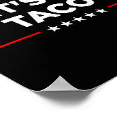Let's Go Taco - Grappig Patriottisch Taco Handelst Poster (Hoek)