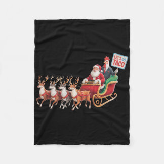 Let's Go Taco - Grappige Sleigh Ride Met Sinterkla Fleece Deken