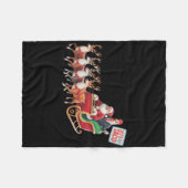 Let's Go Taco - Grappige Sleigh Ride Met Sinterkla Fleece Deken (Voorkant (Horizontaal))