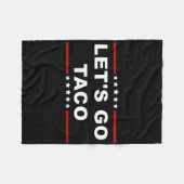 Let's Go Taco - Leuke en speelse voedselexpressie Fleece Deken (Voorkant (Horizontaal))