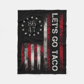 Let's Go Taco Shirt Funny Let's Go Taco 3  Fleece Deken (Voorkant)