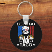 Let's Go Taco Shirt Funny Slogan Let's Go Taco 6 Sleutelhanger (Voorkant)