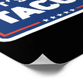 Lets Go Taco Trump Always Chickens Out Funny Meme  Poster (Hoek)