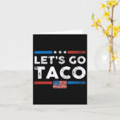 Let's Go Taco - Vintage 1 Kaart (Gele Bloem)
