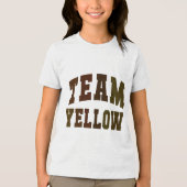 Lets Go Team Yellow Summer Camp War Game School SP Tri-Blend Shirt (Voorkant)