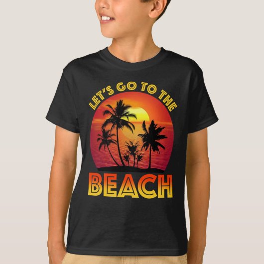 Let's Go To The Beach T-shirt (Voorkant)